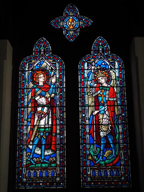 Hulls Cove, Maine (ME): Church of Our Father: Sir Galahad and St Michael (1932, Reynolds, Francis & Rohnstock)