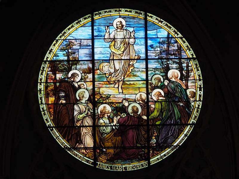 Augusta, Maine (ME): South Parish Congregational Church: Ascension (Bradbury Memorial Window)