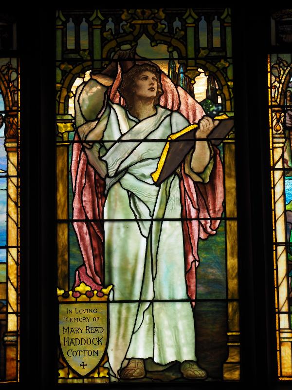 Bretton Woods, New Hampshire (NH): Church of the Transfiguration: St John (Cotton Memorial Window, 1909, Tiffany Studios)