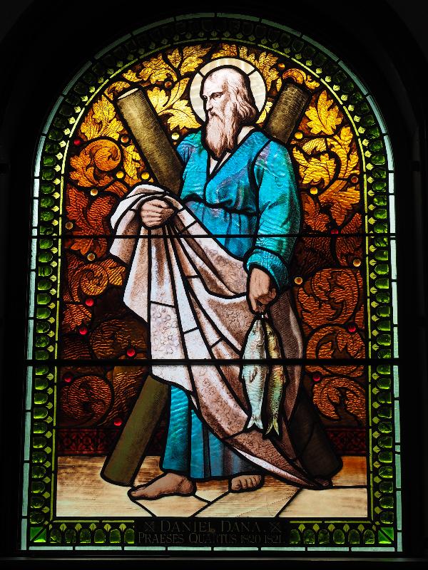 Hanover, New Hampshire (NH): Dartmouth College, Rollins Chapel: St Andrew (President Daniel Dana Memorial Window)