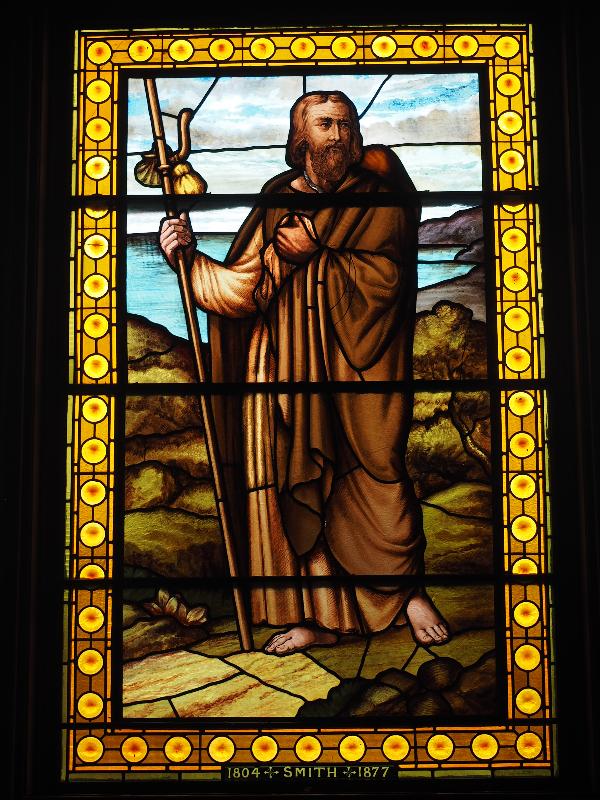 Hanover, New Hampshire (NH): Dartmouth College, Rollins Chapel: St James (President Asa Dodge Smith Memorial Window, 1885, Donald MacDonald)