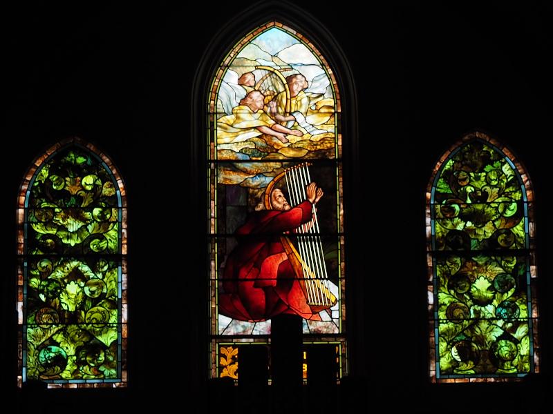 Northampton, Massachusetts (MA): First Churches of Northampton: King David (Silas Moody Smith Memorial Window)