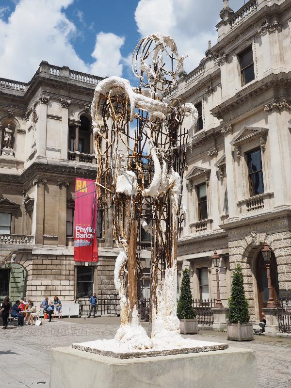 London, England: Royal Academy: Beautiful Boy (Thomas Houseago)
