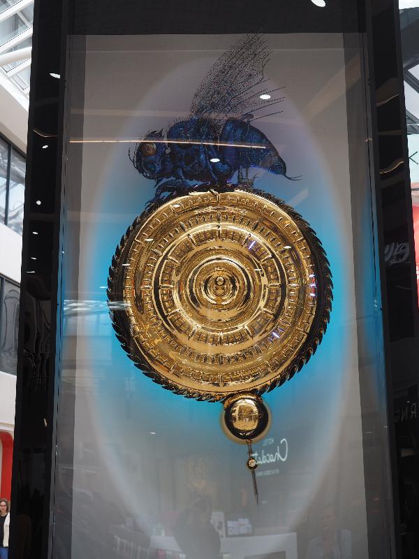 Cambridge, England: Lion Yard: Midsummer Chronophage (John C. Taylor)