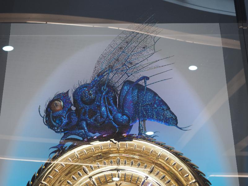 Cambridge, England: Lion Yard: detail, Midsummer Chronophage (John C. Taylor)