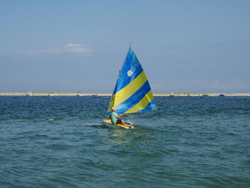 Chatham, Massachusetts (MA): beach: sail boat