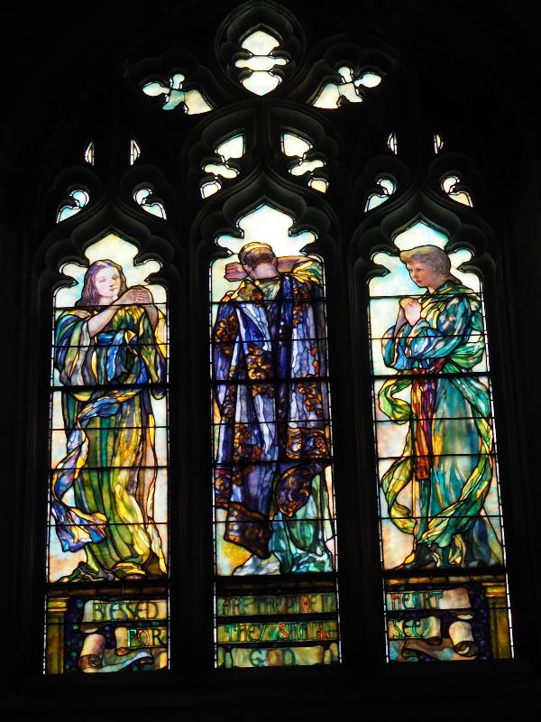 Fairhaven, Massachusetts (MA): Unitarian Memorial Church: Blessed are the pure in heart (1906, Robert Reid)