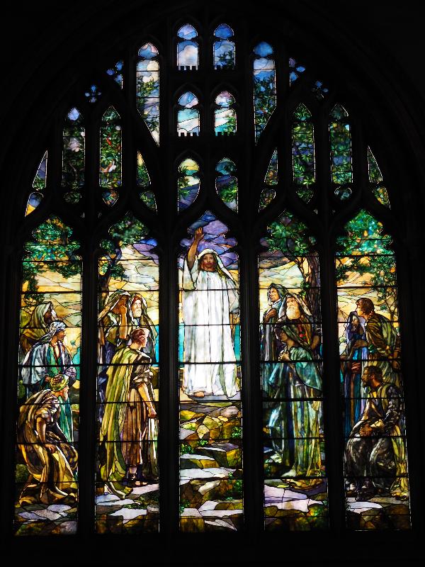 Fairhaven, Massachusetts (MA): Unitarian Memorial Church: Sermon on the Mount (1904, Robert Reid)