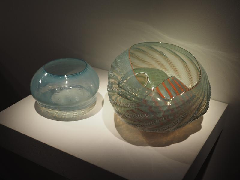 London, England: Kew Gardens: Celadon Basket Grouping (1980, Dale Chihuly)