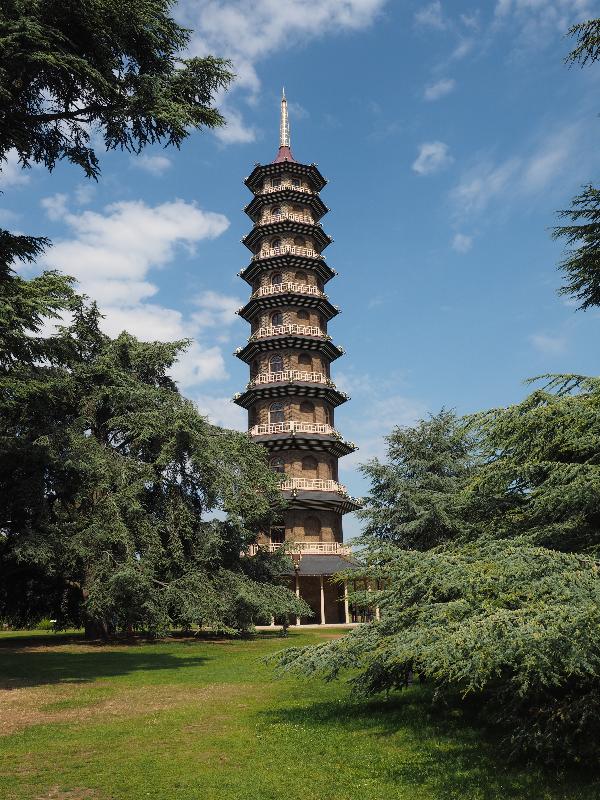 London, England: Kew Gardens: Great Pagoda (1762, architect William Chambers)