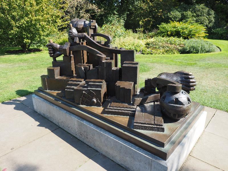 London, England: Kew Gardens: A Maximis Ad Minima (1998, Eduardo Paolozzi)