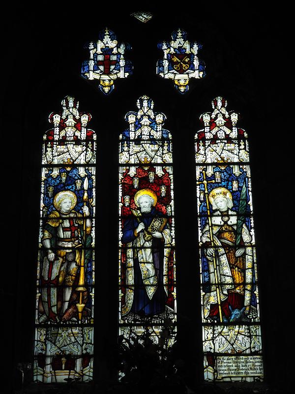 Market Bosworth, England: St Peter's Church: St George, St Peter and Blessed Virgin Mary (Kempe)
