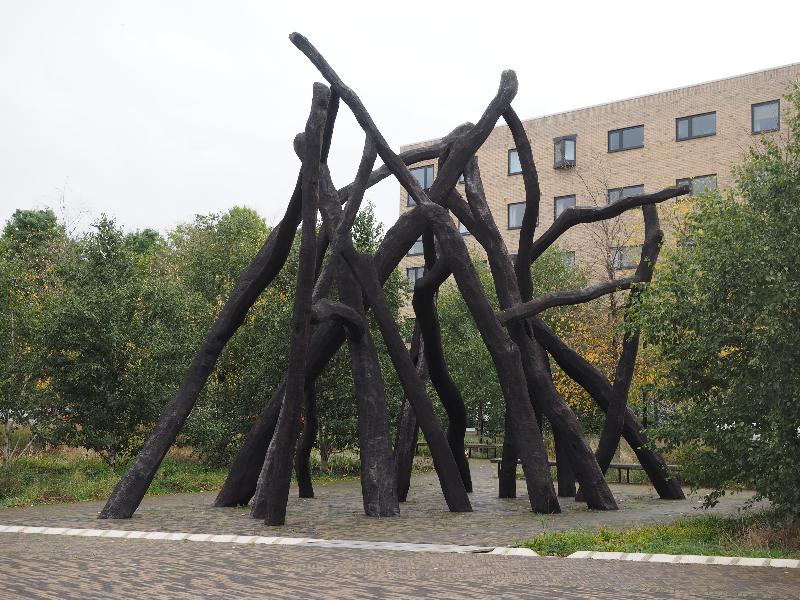 Cambridge, England: Hobson Square: Bronze House (2017, Heather and Ivan Morison)