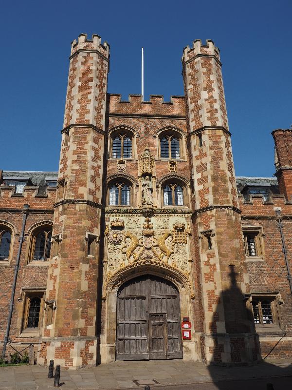 Cambridge, England: St John's College: main gate