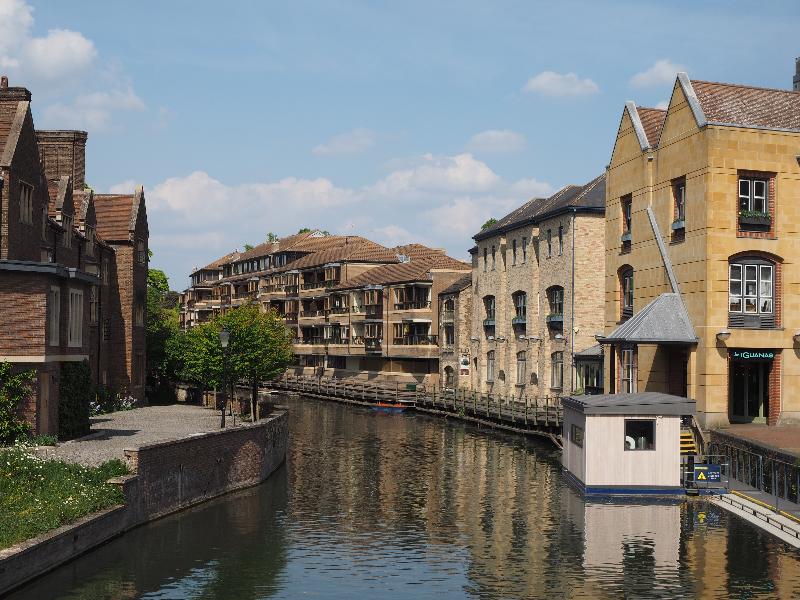 Cambridge, England: Quayside: view (quiet because of Covid-19 lockdown)