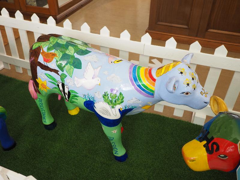 Cambridge, England: The Sedgwick Museum of Earth Sciences: Pete the Fla'moo'go (St Peter's Junior School)