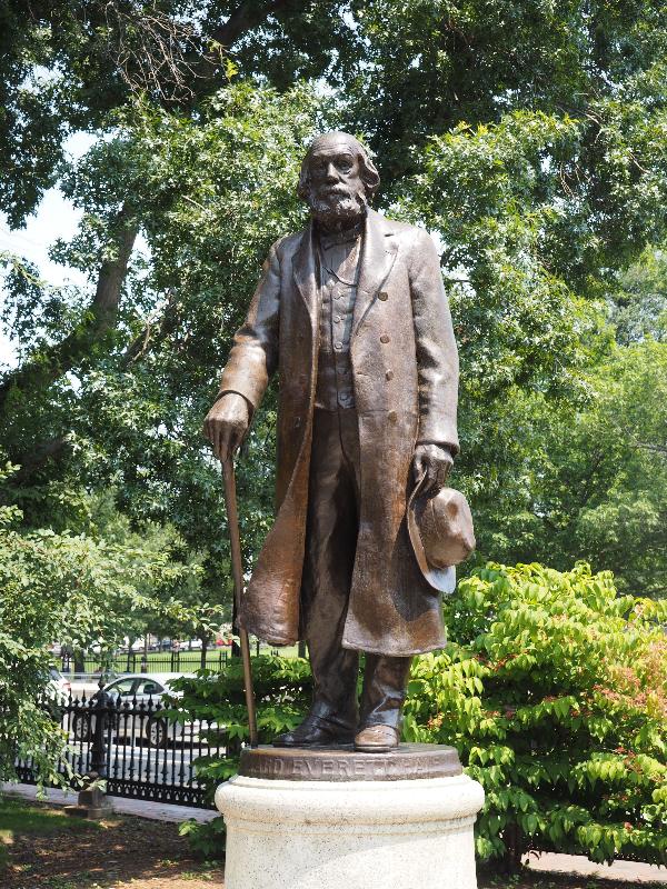Boston, Massachusetts (MA): Boston Common: Edward Everett Hale (sculpture 1912, dedicated 1913, sculptor Bela Pratt)