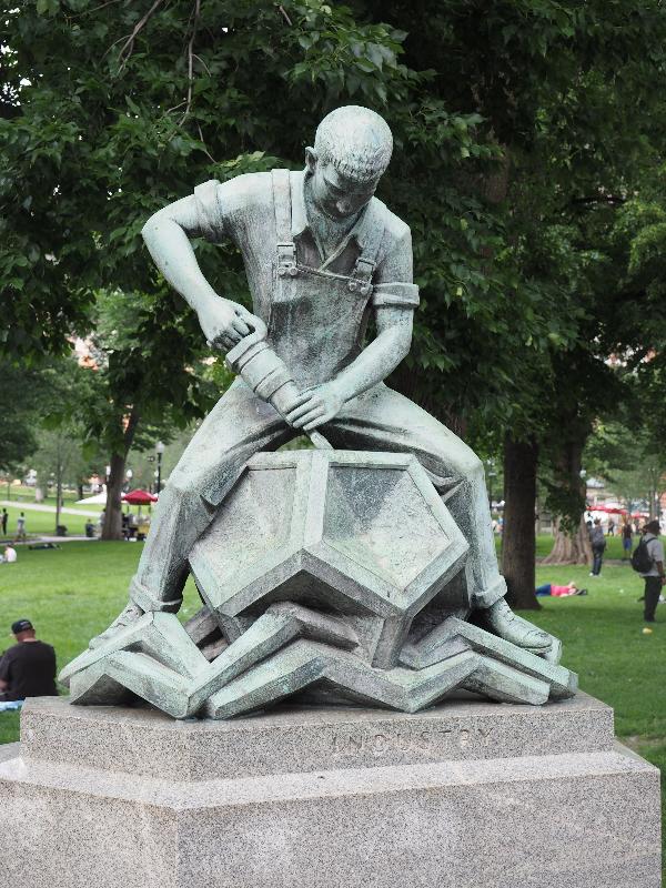 Boston, Massachusetts (MA): Boston Common: Industry (1961, Arcangelo Cascieri and Adio diBiccari)