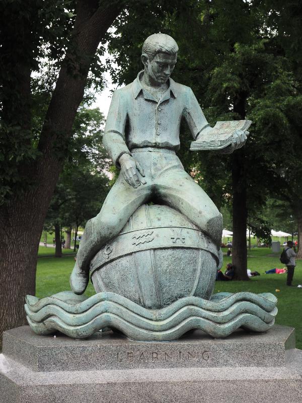 Boston, Massachusetts (MA): Boston Common: Learning (1961, Arcangelo Cascieri and Adio diBiccari)