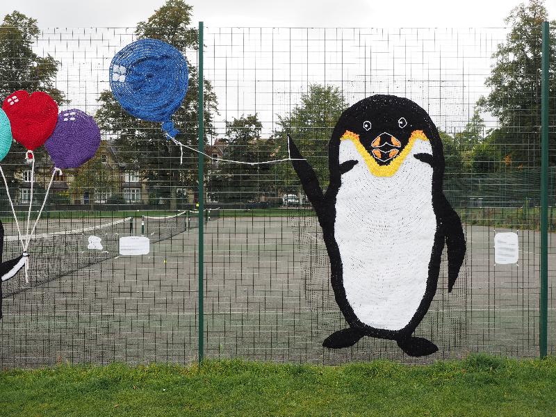 Cambridge, England: Jesus Green: Emperor Penguin (2021, Sophie Neville)