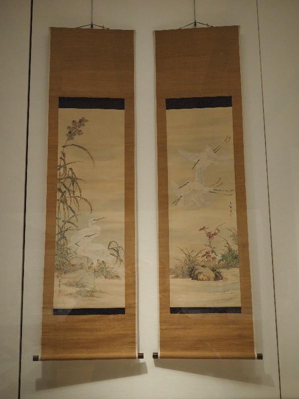 London, England: British Museum: egrets by water (1800s-1850s, Untei)