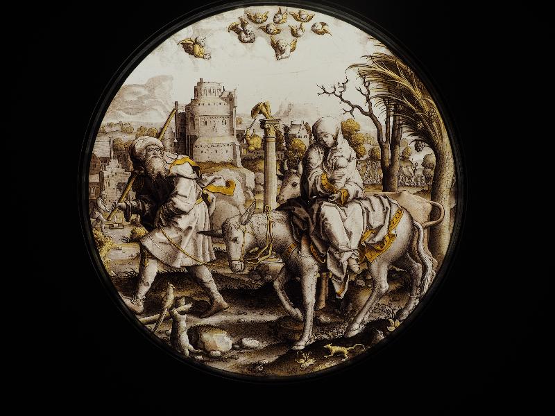 London, England: National Gallery: The Flight into Egypt (about 1532-1540, Dirk Vellert)