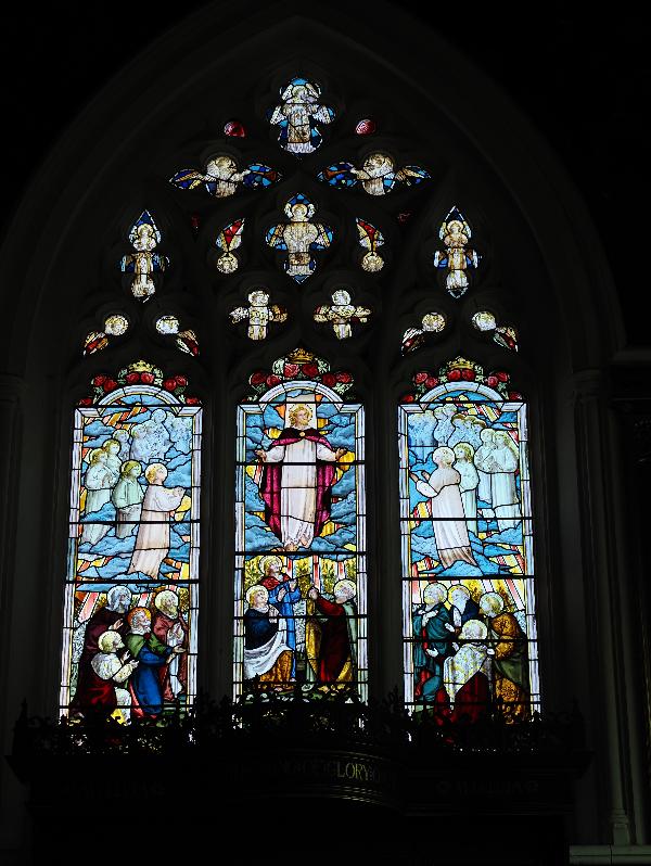 Cambridge, England: St Botolph's Church: chancel east window