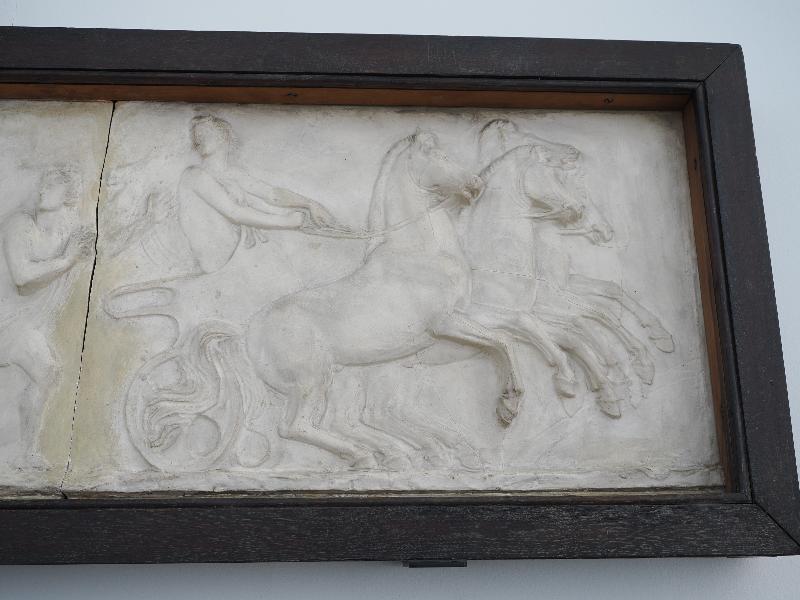 London, England: Royal Academy: model for Covent Garden Theatre Frieze, detail (1809, John Flaxman)