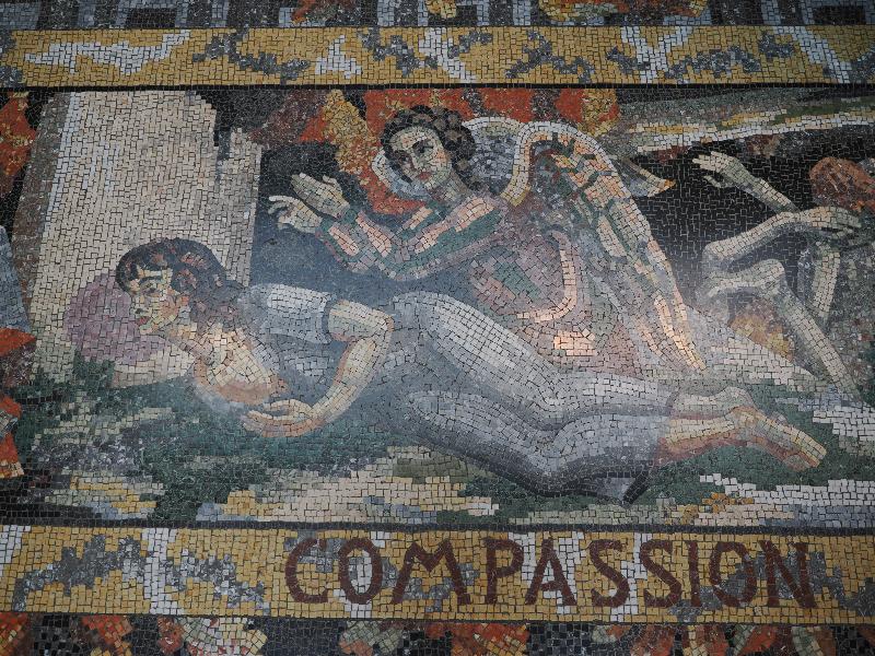London, England: National Gallery: The Modern Virtues, Compassion (Anna Akhmatova) (1952, Boris Anrep)