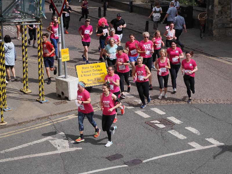 Cambridge, England: Silver Street and Trumpington Street: Race for Life