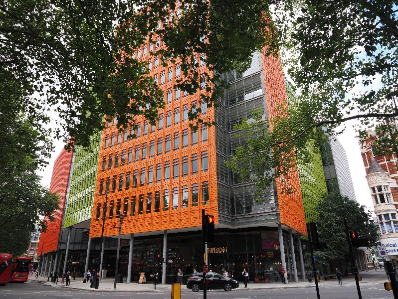 London, England: Central St Giles: view (2008-2010, Renzo Piano)