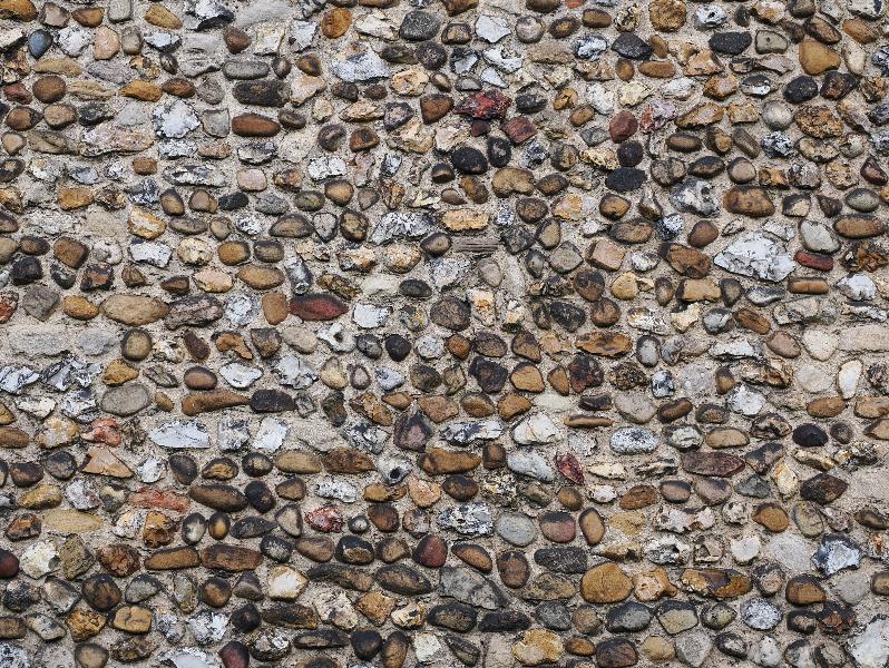 Cambridge, England: Stourbridge Leper Chapel: flint wall