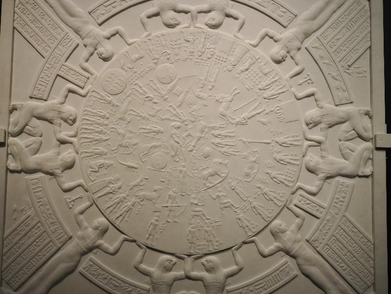 London, England: British Museum: Dendera zodiac copy (1819, Paris)
