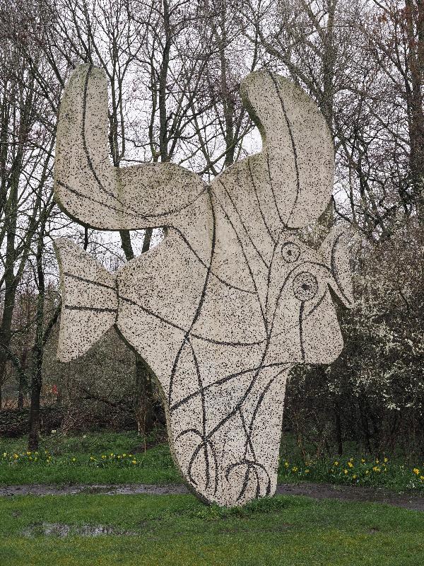 Amsterdam, Netherlands: Vondelpark: Figure decoupee, or L'oiseau (1965, Pablo Picasso)