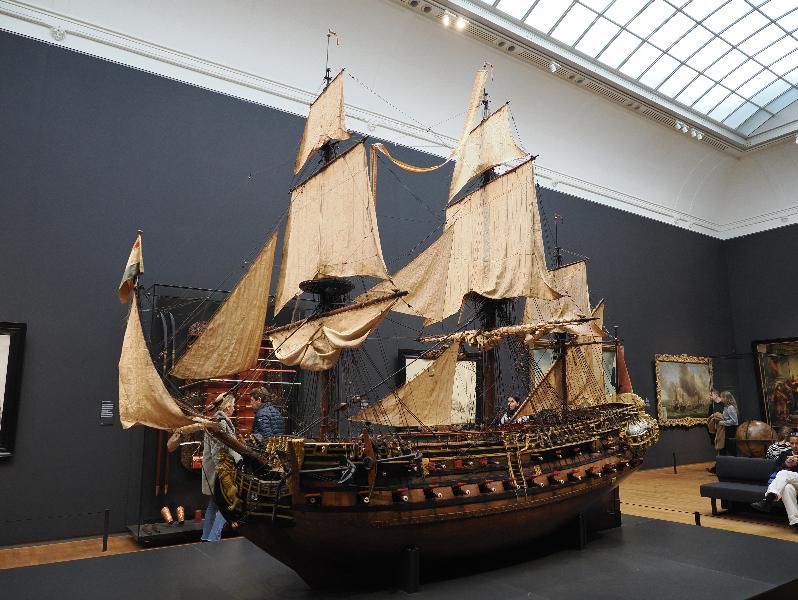 Amsterdam, Netherlands: Rijksmuseum: Model of the William Rex (1698, Adriaen de Vriend, Adriaen Davidsen, Cornelis Moerman)