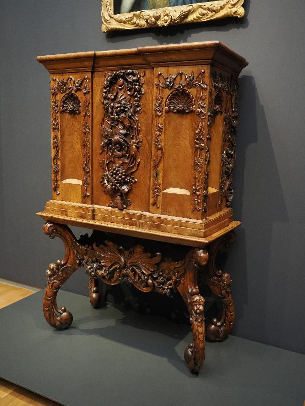 Amsterdam, Netherlands: Rijksmuseum: Baby linen cabinet (ca. 1655-1675, Amsterdam?)