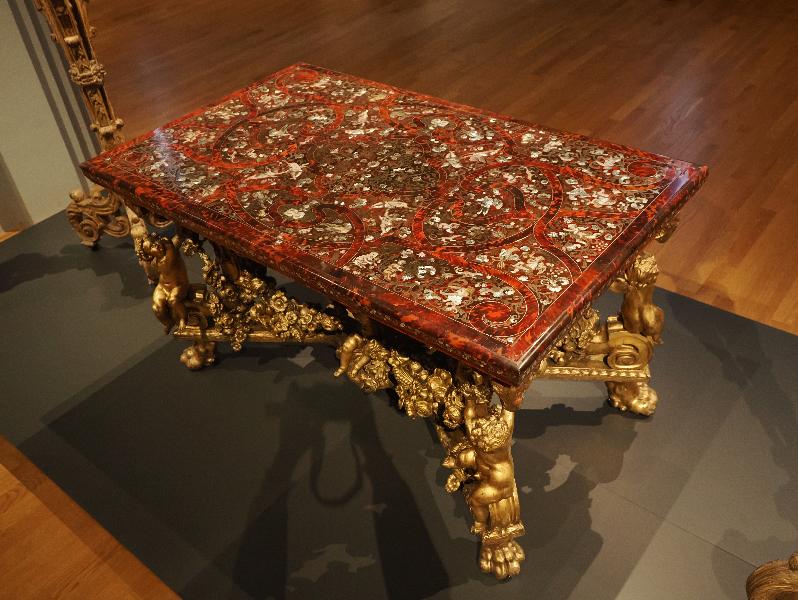Amsterdam, Netherlands: Rijksmuseum: Table top (1689, Michiel Verbiest and Pieter de Loose)