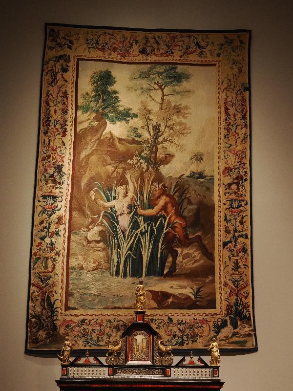 Amsterdam, Netherlands: Rijksmuseum: Pan and Syrinx (ca. 1680-1684, workshop of Jan Jans II, manufactured by Royale des Gobelins)