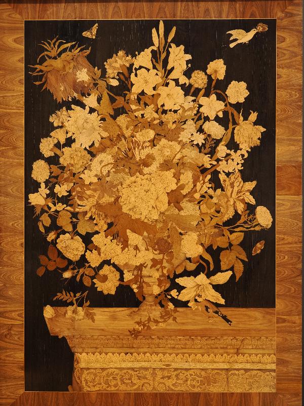 Amsterdam, Netherlands: Rijksmuseum: Cabinet (ca. 1695-1910, attributed to Jan van Mekeren), right panel