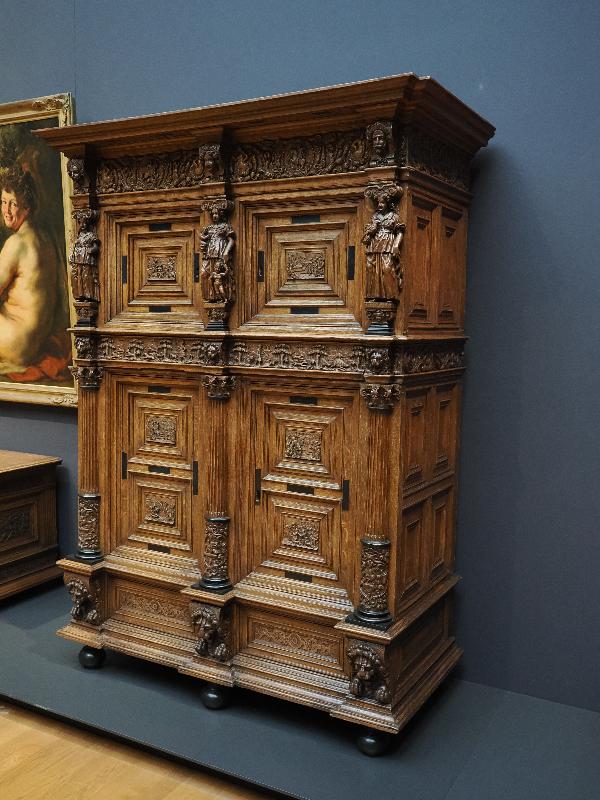 Amsterdam, Netherlands: Rijksmuseum: Ornamental cabinet with biblical motifs (ca. 1630-1650, northern Netherlands)