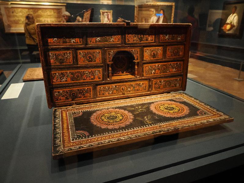 London, England: Royal Academy: Portable Writing Desk (ca. 1650-1699, Periba/n, Michoacan, Mexico)