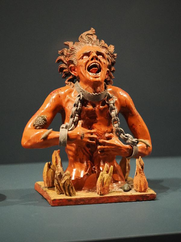 London, England: Royal Academy: The Four Fates of Man: Souls in Hell (ca. 1775, attributed to Manuel Chili, called Caspicara)