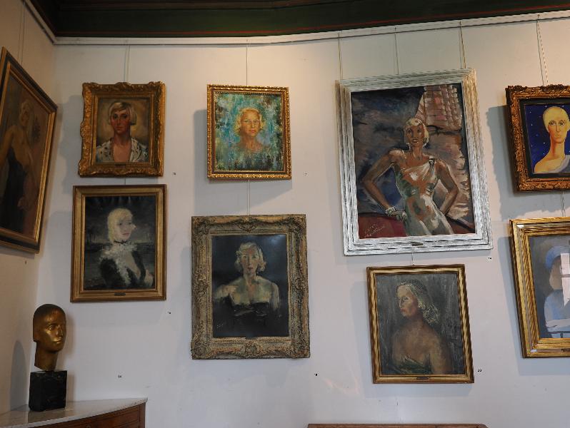 Cagnes-sur-Mer, France: Chateau Grimaldi: portraits of Suzy Solidor