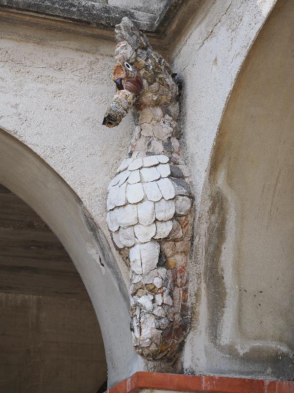 Nice, France: Colline du Chateau (Castle Hill): seahorse
