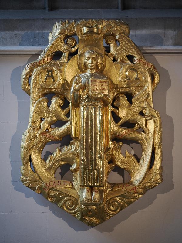 Cambridge, England: Great St Mary's: Christ in Majesty (The Majestas) (1960, Alan Durst)