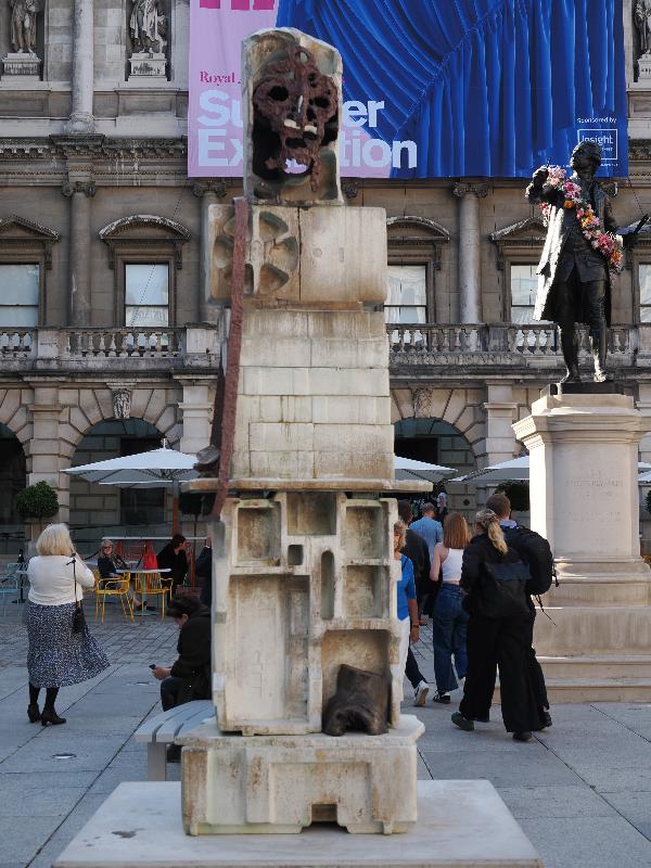 London, England: Royal Academy: Ghost of Human Kindness (2011, Huma Bhabha)