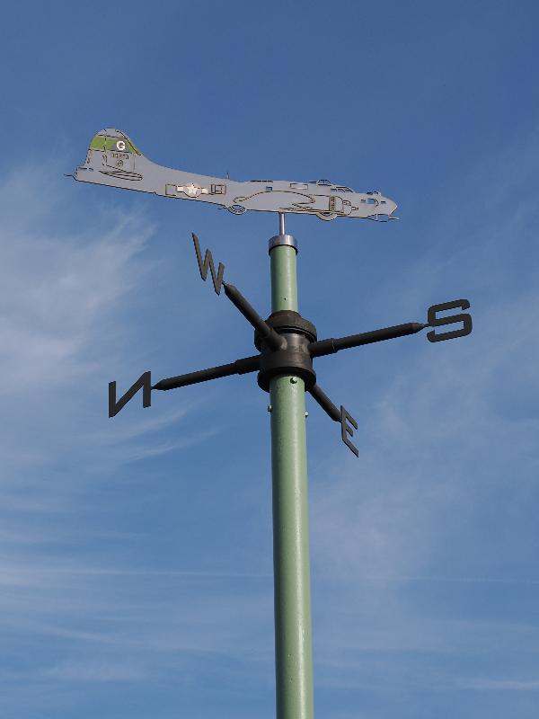 Chelveston, England: Higham Road: top of memorial for 8th Air Force 305th Bombardment Group