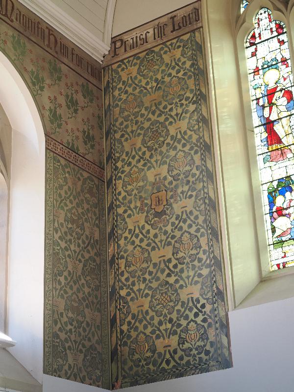 Cambridge, England: St Barnabas Church: mural (Prof. E.E. Richardson)