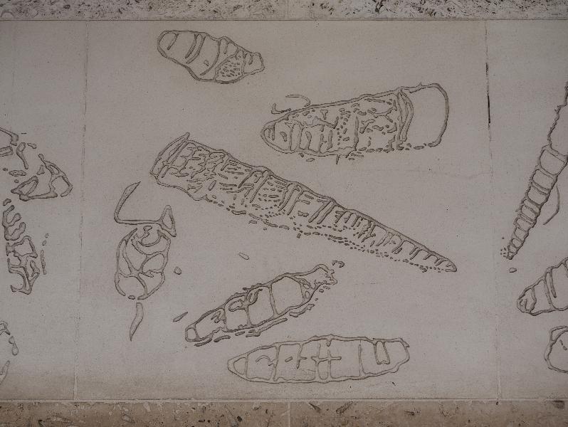 London, England: Green Park tube station: Sea Strata (2011, John Maine)