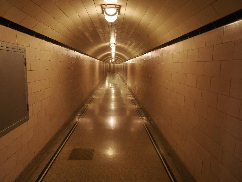 Hoover Dam, Nevada (NV) / Arizona (AZ): Hoover Dam Access Road: tourist tunnel